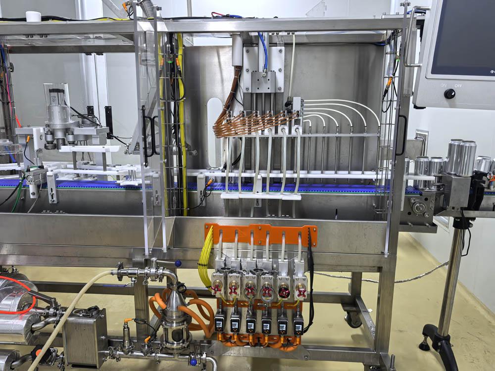  6-Station Beer Can Rinser, Filler and Seamer